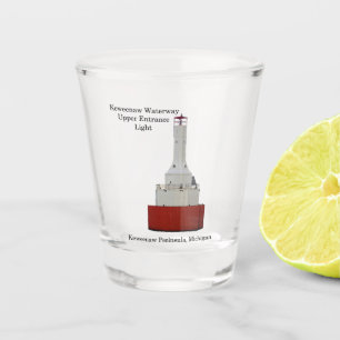 Chupito Vaso de medida superior de la luz de la entrada