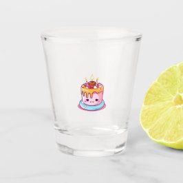 Chupito Vaso de pastel kawaii, redondo lindo