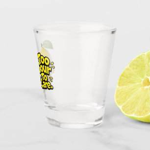 Chupito Vaso de vidrio de limón agrio divertido   Vaso de 