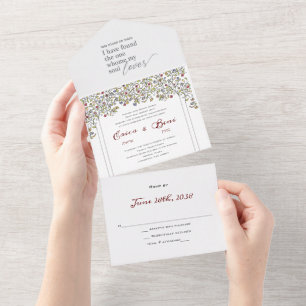 Chuppa botánica todo en una invitación a la boda j