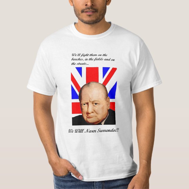 Churchill nunca entrega la camiseta básica (Anverso)