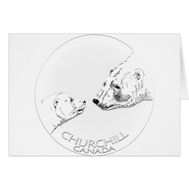 Churchill Souvenirs Polar Bear Art Camisetas y Reg (Anverso (Horizontal))