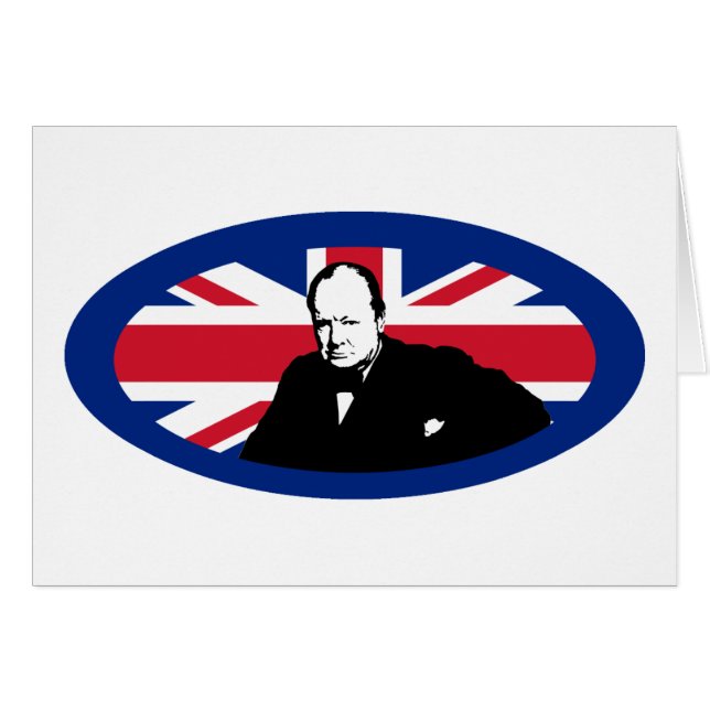 Churchill y Union Jack (Anverso (Horizontal))
