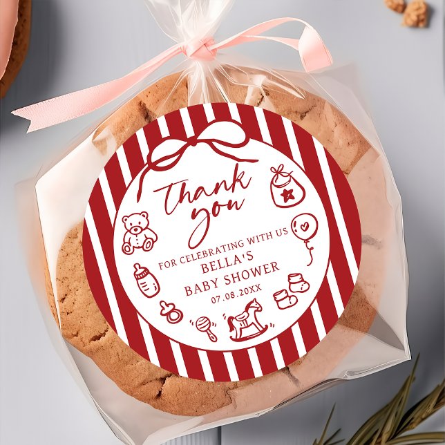 Ciao Baby Pegatina italiano de Baby Shower (Subido por el creador)