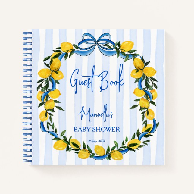 Ciao bambino lemons Ducha de bebé italiana Libro d (Anverso)