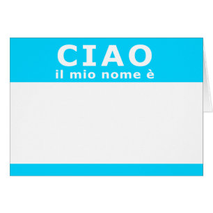 CIAO il mio nome