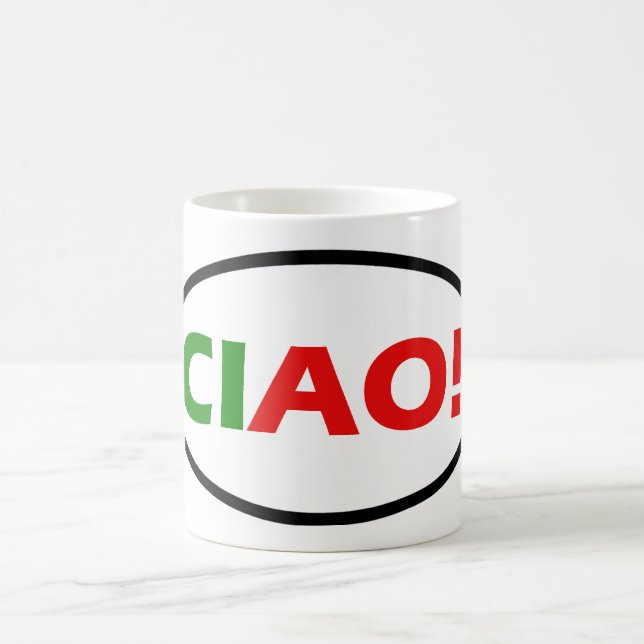 ¡Ciao oval! Taza (Centro)