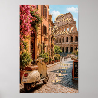 Ciao Roma Vintage Arte Escénico del Coliseo