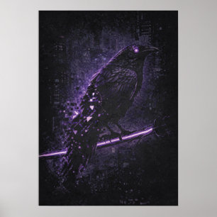 Ciber-Agüero, Matriz de Cuervo de Raven Arte Abstr