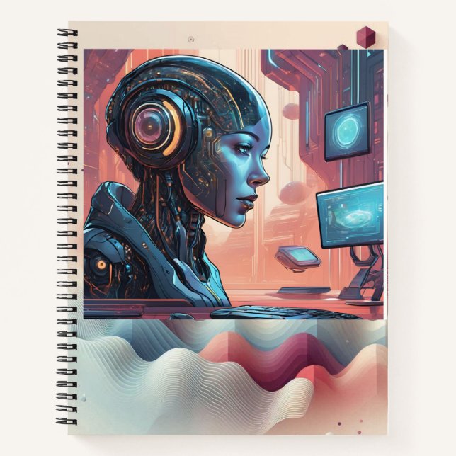 CiberChicas: Cuaderno Futurista (Anverso)