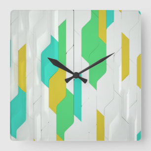 Cibermuro cuadrado reloj de pared