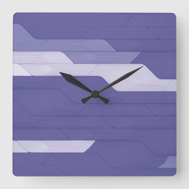 Cibermuro cuadrado reloj de pared (Anverso)