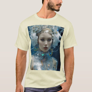 Cibernetico neón - Diseños futuristas de camisetas