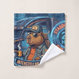Ciberpunk Capybara Camionero Espacial Arte Neo Sci