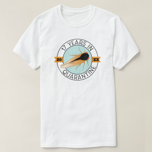 Cicada pasó 17 años en camiseta cuarentena (Diseño del anverso)