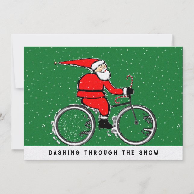 Ciclismo Ciclista Navidad (Anverso)