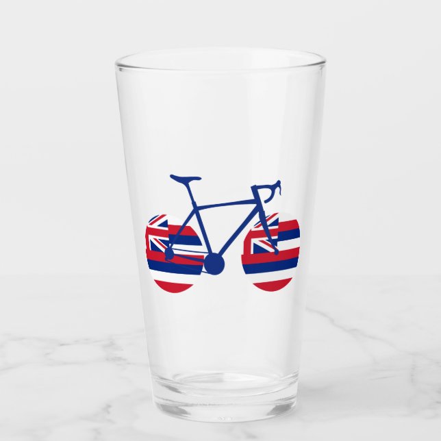 Ciclismo con bandera hawaiana (Anverso)