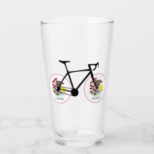 Ciclismo con la bandera de Illinois