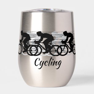 Ciclismo Diseño Termal Vino Tumbler