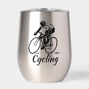 Ciclismo Diseño Termal Vino Tumbler