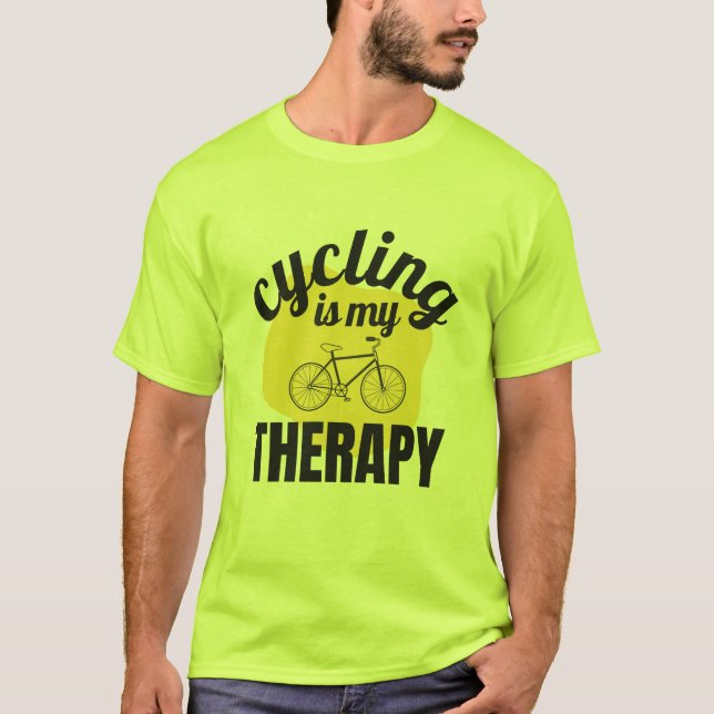 Ciclismo es mi camiseta de terapia (Anverso)