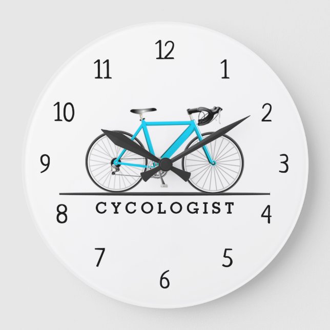 Ciclista Aqua Bicicleta Gran Reloj (Anverso)