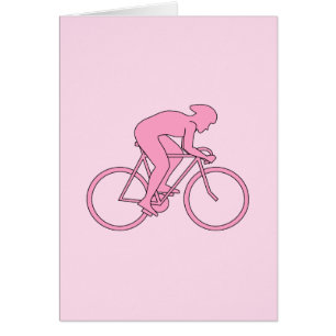 Ciclista en rosa