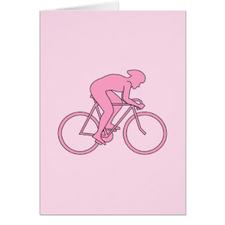 Ciclista en rosa