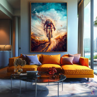 Ciclista frontal - Ciclismo dinámico de arte depor