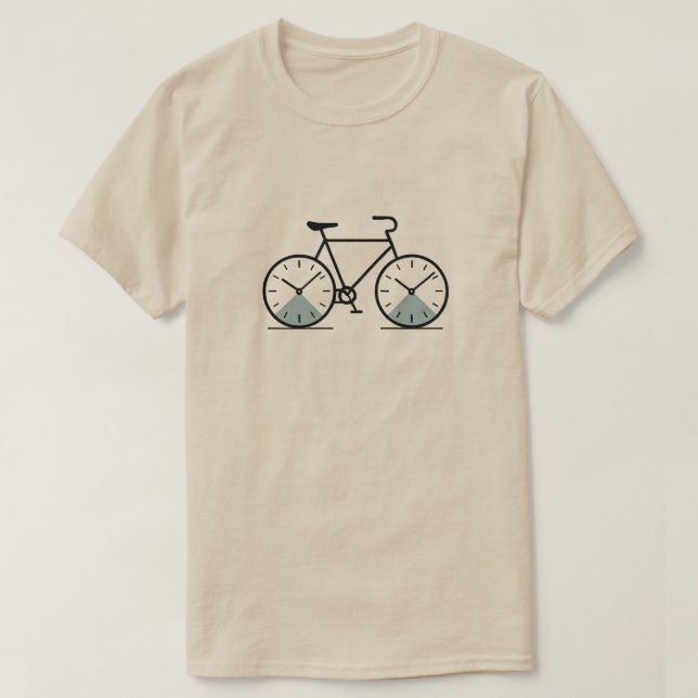 Ciclo de tiempo - Camiseta Minimalista del reloj d (Diseño del anverso)