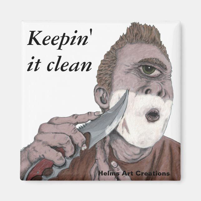 Cíclopas griegas Cuchillos con imanes refrigerador (Frente)