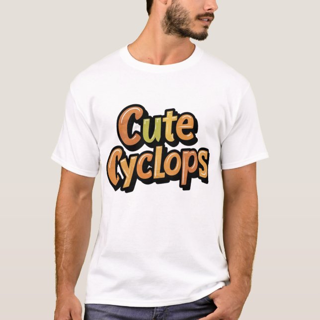 🥺 👕 Cíclopes  de camiseta básica para hombres 👕 (Anverso)