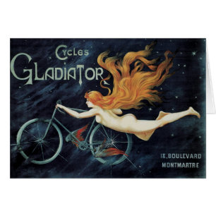 Ciclos de gladiador, Art Nouveau victoriano vintag