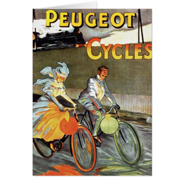 Ciclos Peugeot Vintage Bicicleta Arte (Frente)