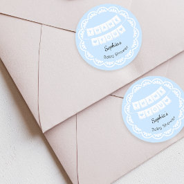 Cielito Lindo Blue Baby Shower Gracias Pegatina