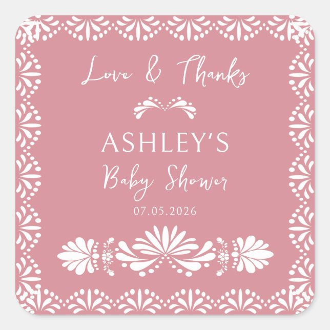 Cielito lindo Pegatina de ducha de bebé mexicano r (Anverso)