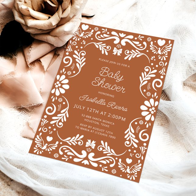 Cielito Lindo Talavera Invitación para Baby Shower (Subido por el creador)