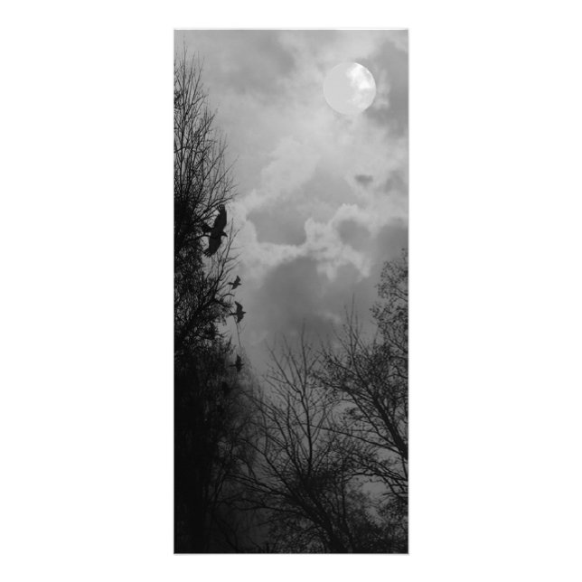 Cielo atormentado con plantilla de tarjeta de rack (Frente)