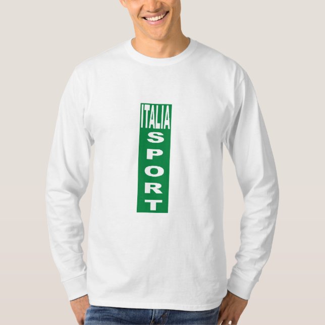 Cielo azul básico de camiseta ITALIA SPORT (Anverso)