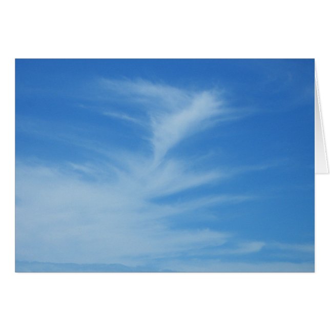 Cielo azul con nubes blancas resumen foto natural (Anverso (Horizontal))