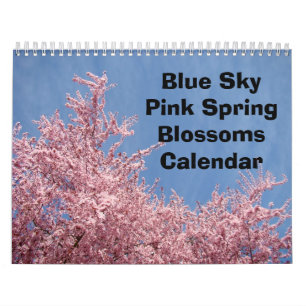 Cielo Azul Primavera Rosa Calendario Naturaleza Ár