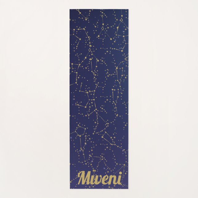cielo azul y estrella de orion Yoga Mat (Anverso)