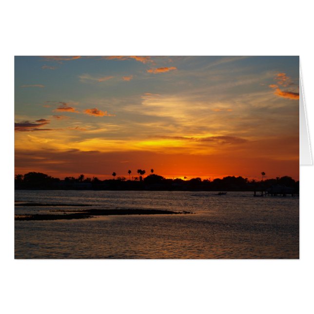 Cielo azul y naranja de cristal (Anverso (Horizontal))