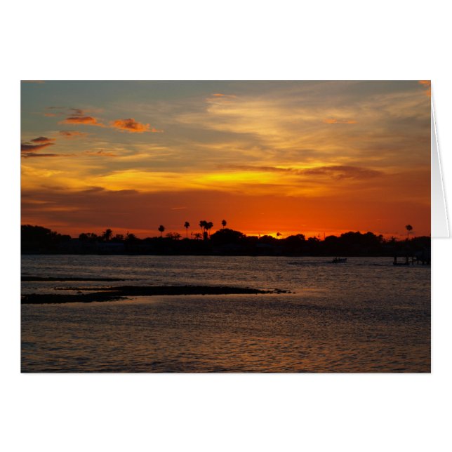 Cielo azul y naranja de cristal (Anverso (Horizontal))