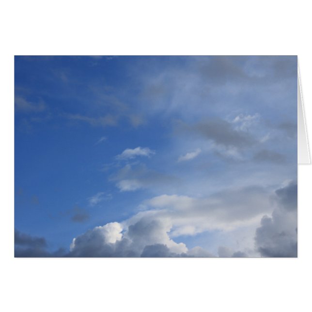 Cielo azul y nubes (Anverso (Horizontal))