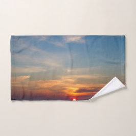 Cielo de atardecer de invierno