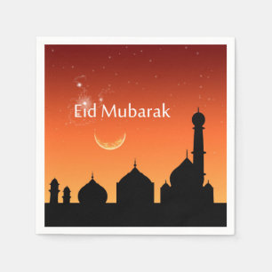 Cielo de la tarde de Eid - servilleta de papel