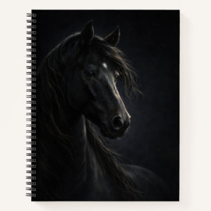 Cielo de medianoche Arte de caballo Cuaderno