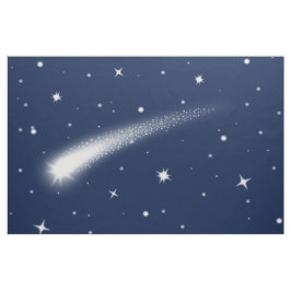 Cielo de medianoche con tela de estrella fugaz por