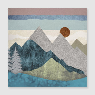 Cielo de rayas de montaña